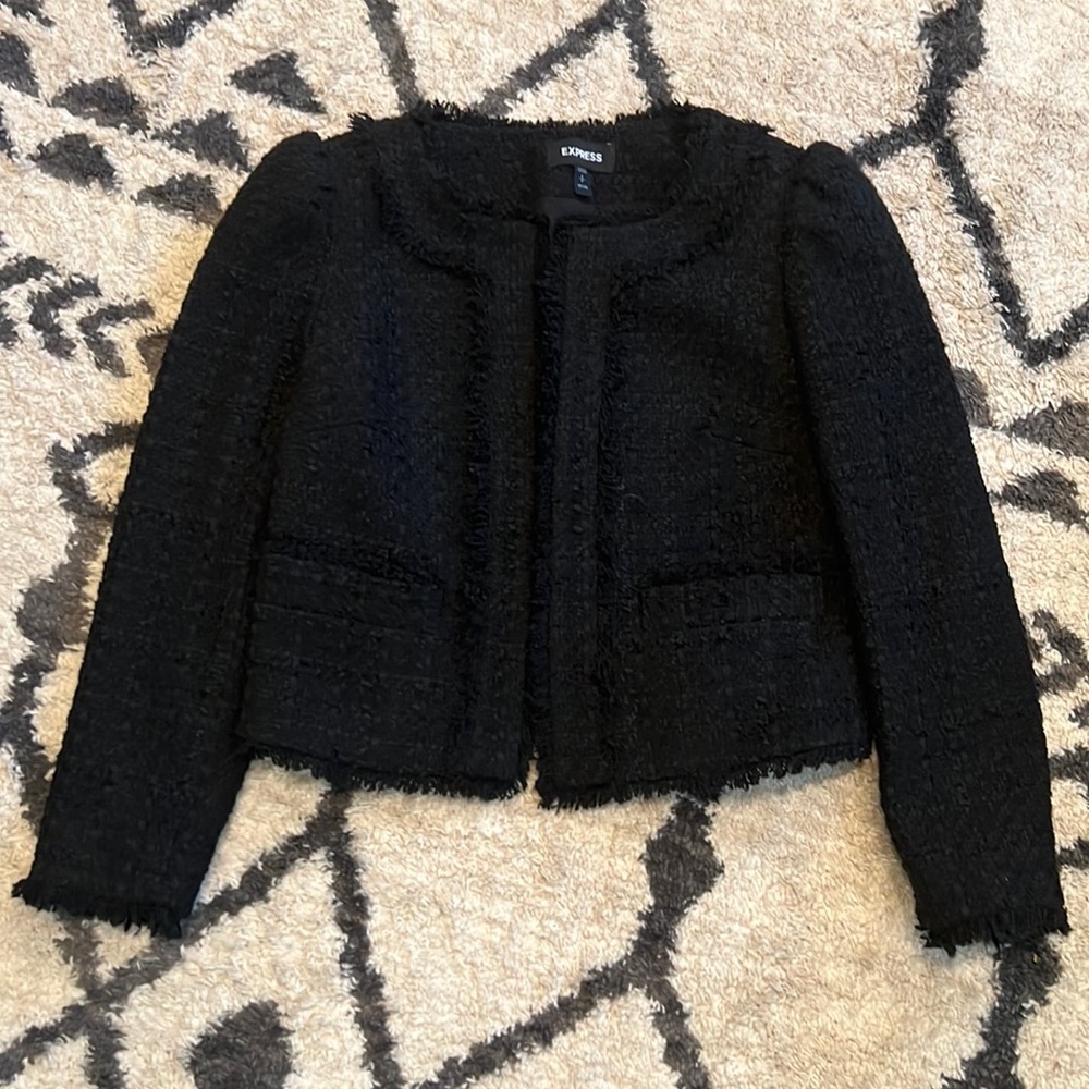 🌟 EXPRESS Black Luxury Jacket!